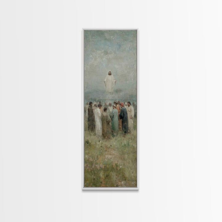 Ascending Glory | Framed Canvas Print | Skinny Art | Christian Wall Art | Jesus Painting | Christian Art Canvas | Christmas Art