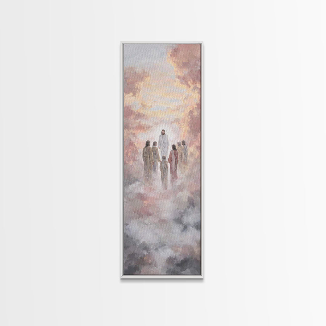 Celestial Disciples – Framed Canvas Print – Skinny Art – Christian Art Canvas – Christian Wall Art – Jesus Painting – Christian Christmas A