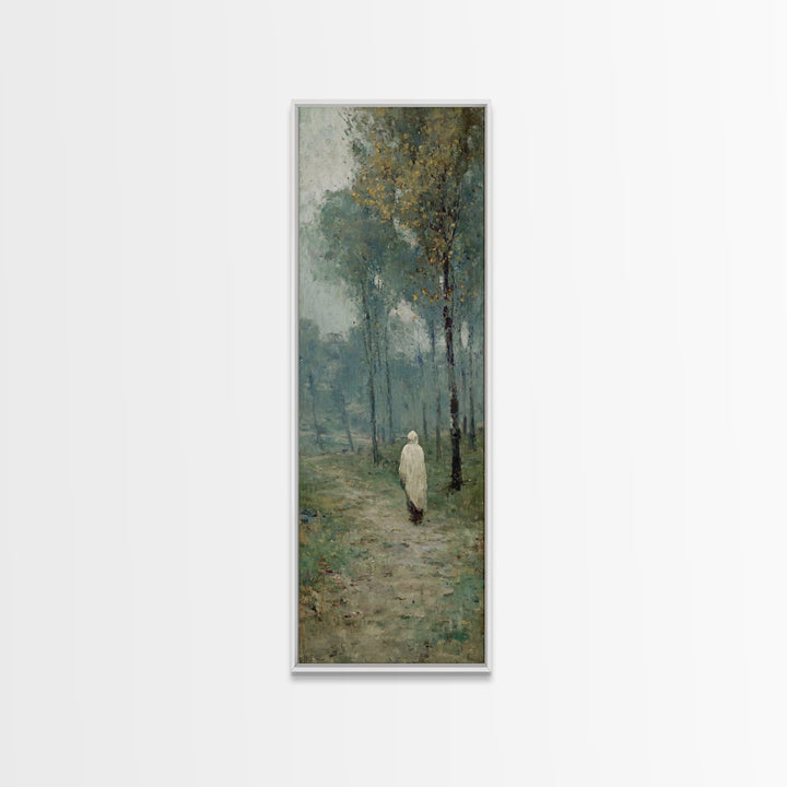 Stillness Of Eden - Framed Canvas Print - Christian Art Canvas - Jesus Painting - Narrow Art - Christian Wall Art