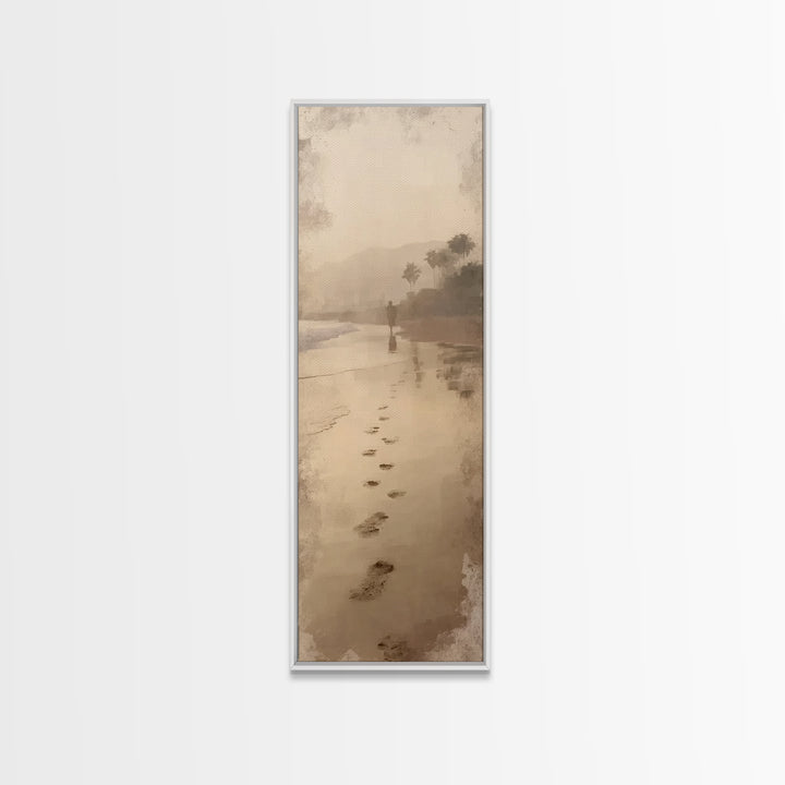 Horizon Of Mercy – Framed Canvas Print – Tall Skinny Art Print – Christian Art Canvas – Christmas Art – Christian Wall Art – Jesus Painting