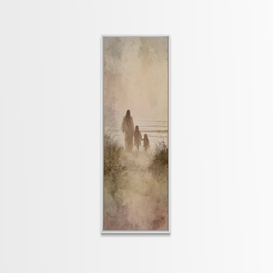 Garden Of Comfort – Framed Canvas Print – Christian Painting – Christian Art Canvas – Skinny Art – Christian Christmas – Jesus Painting
