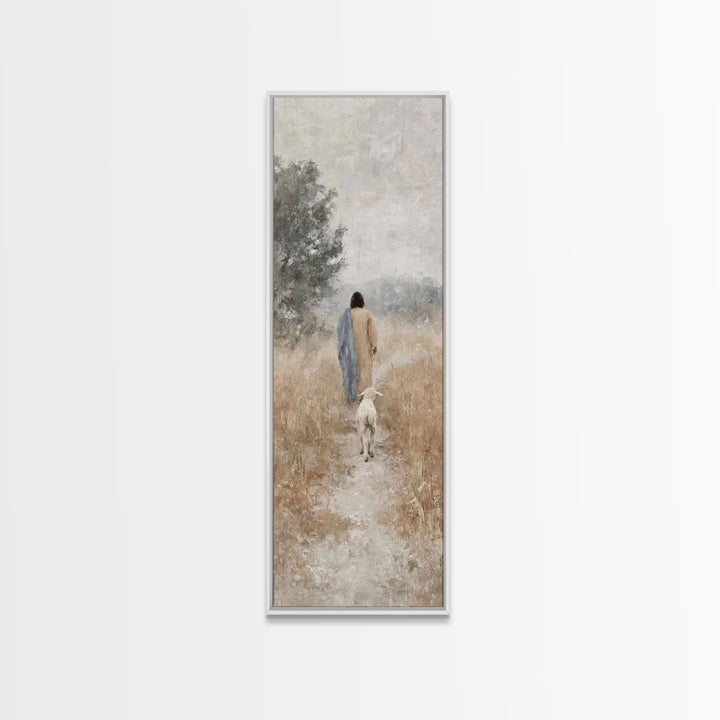 Dawn Of Promise | Framed Canvas Print | Skinny Art | Christian Art Canvas | Christian Wall Art | Jesus Painting | Christmas Art