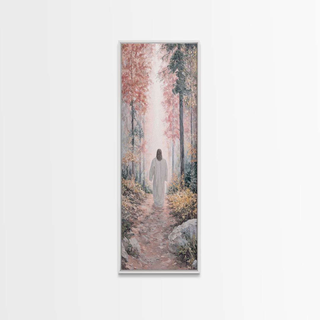 Walk Of Grace, Framed Canvas Print, Skinny Art, Christian Art Canvas, Christian Wall Art, Christian Painting, Christian Gift Ideas