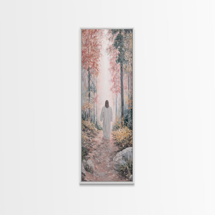 Walk Of Grace, Framed Canvas Print, Skinny Art, Christian Art Canvas, Christian Wall Art, Christian Painting, Christian Gift Ideas