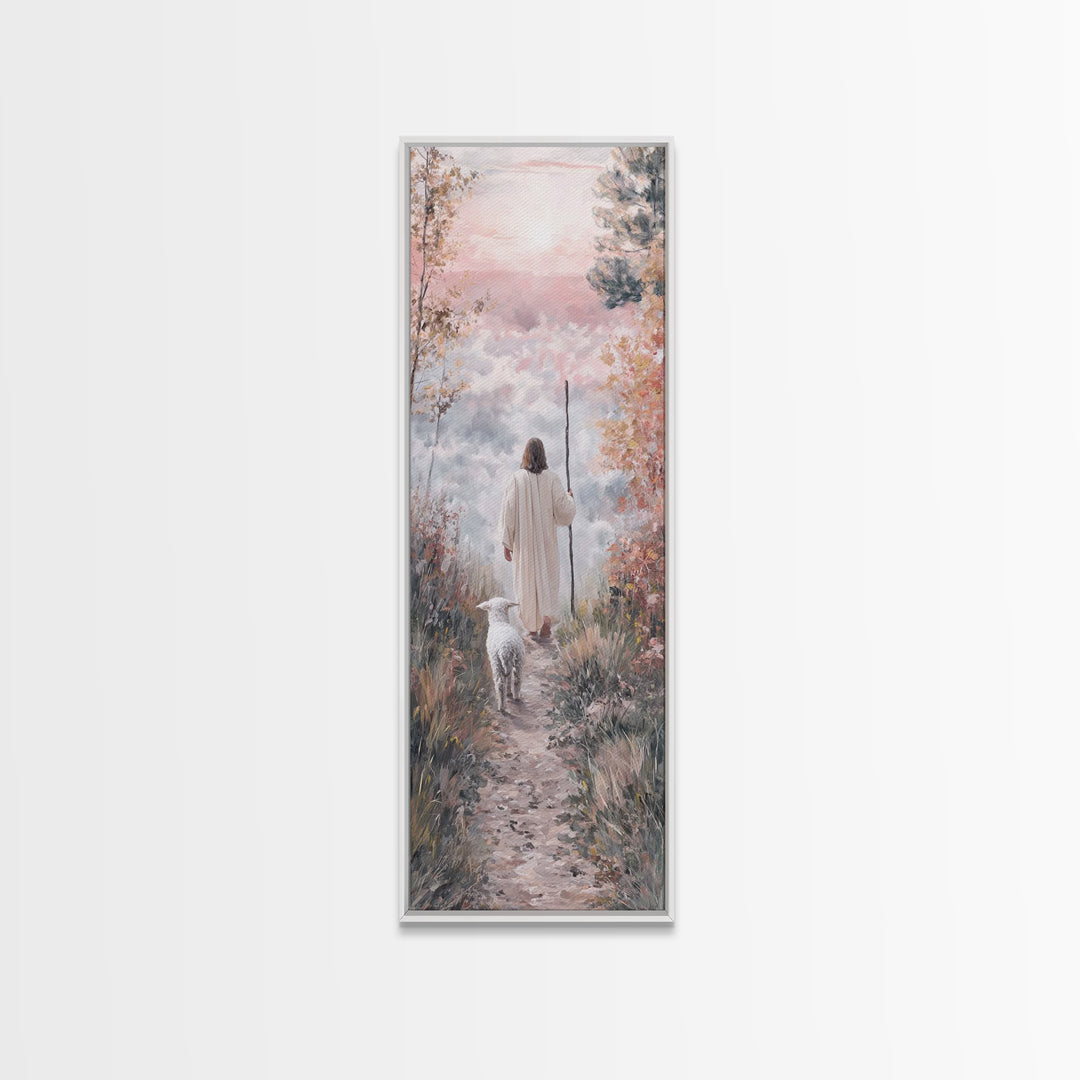 Morning Of Hope | Framed Canvas Print | Skinny Art | Christian Art Print | Jesus Canvas Art | Christian Painting | Christmas Wall Art