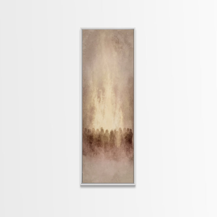 Heaven’s Gentle Path – Framed Canvas Print – Skinny Art – Christian Painting – Jesus Wall Art – Christian Art Gift – Christmas Art Prints