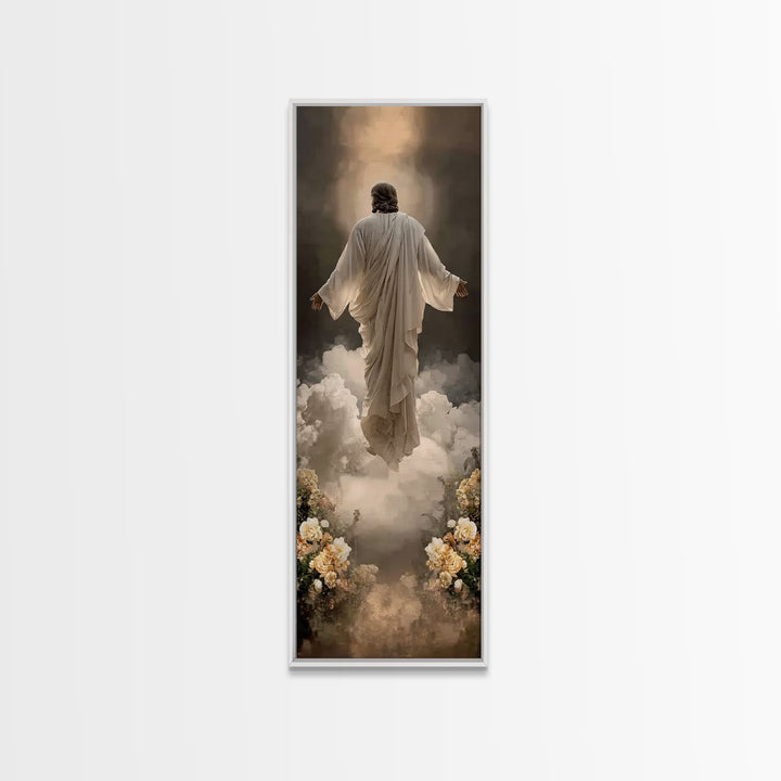 Rising Glory | Framed Canvas Print | Skinny Art | Jesus Painting | Christian Wall Art | Christian Art Canvas | Modern Christian Art