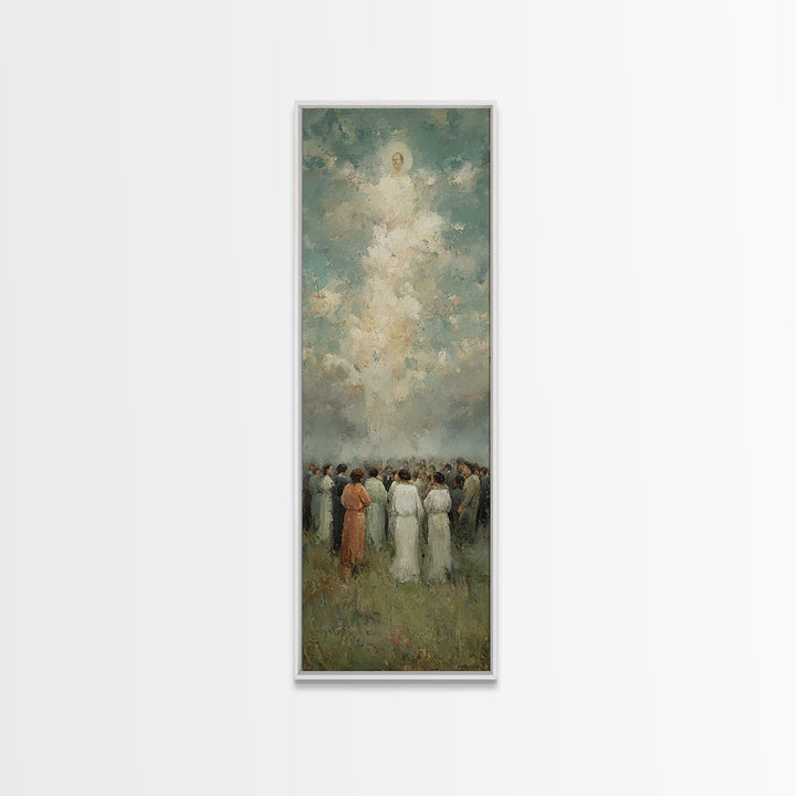 Gathered In Light – Framed Canvas Print – Narrow Art – Christian Wall Art – Christian Art – Christian Art Canvas – Christian Painting – Chr
