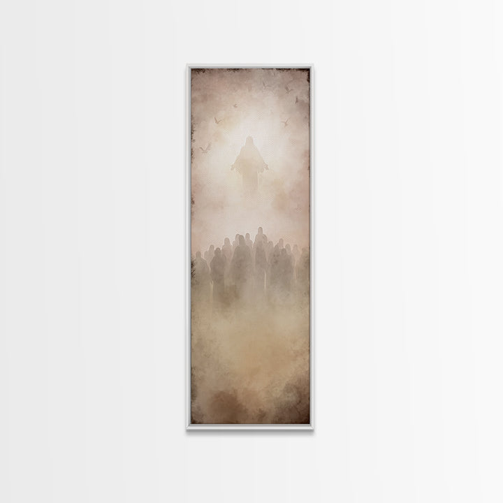 Ascension Vision – Framed Canvas Print – Skinny Art – Christian Art Canvas – Christian Wall Art – Modern Christian Art – Christian Painting