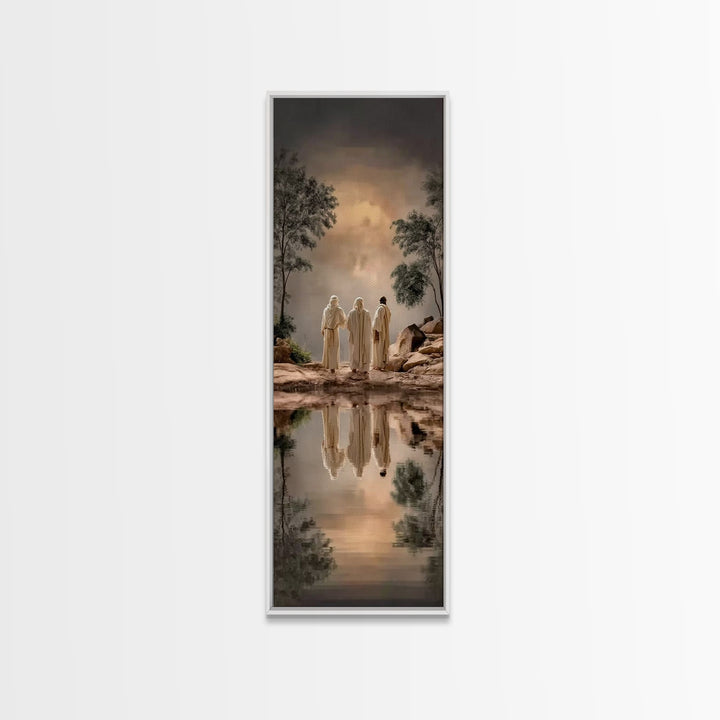 Pathway To Faith – Framed Canvas Print – Christian Wall Art – Christian Art Canvas – Narrow Art – Christian Christmas Art – Christian Art P