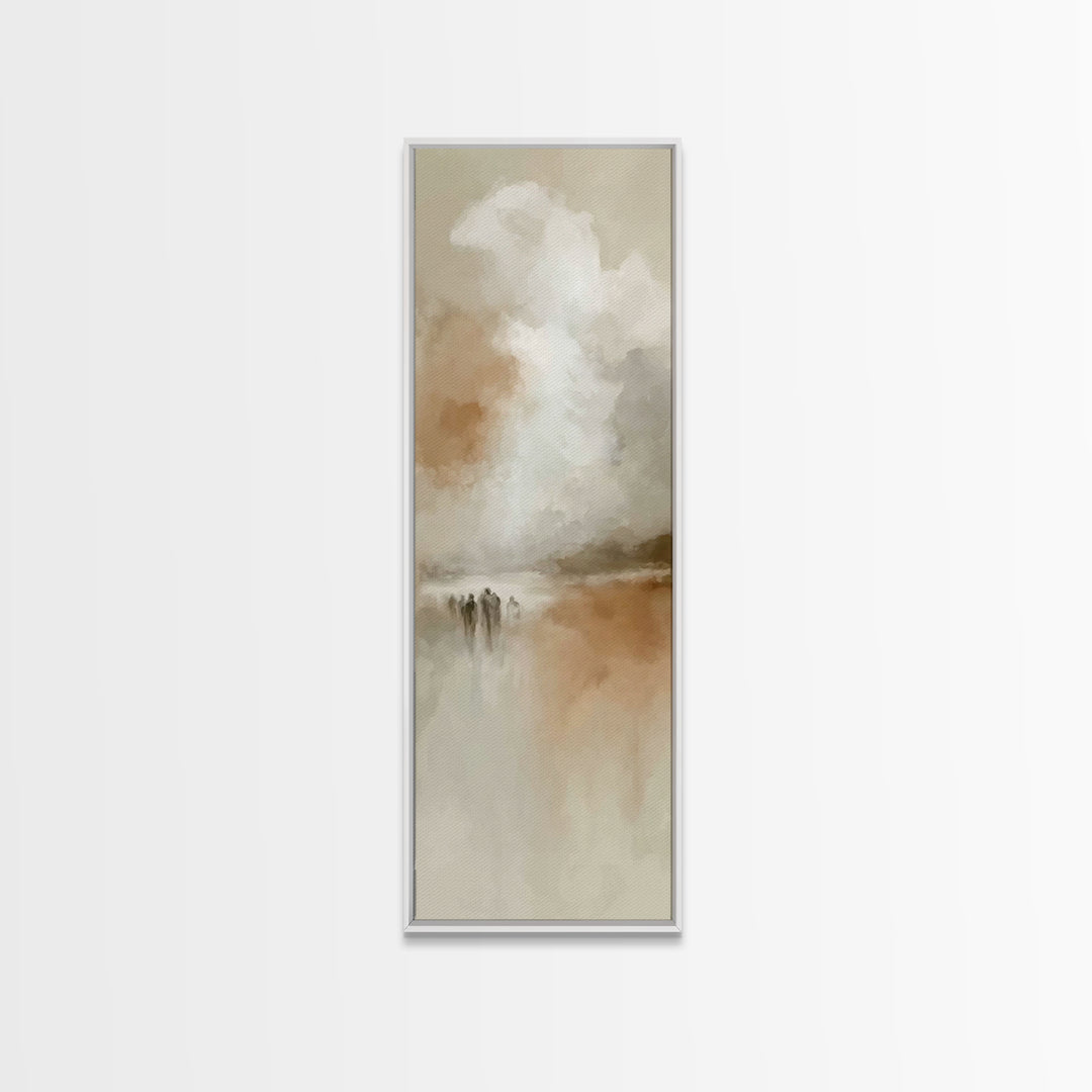 Wandering Disciples – Framed Canvas Print – Tall Skinny Art Print – Christian Art – Christian Art Canvas – Christian Wall Art – Minimalist