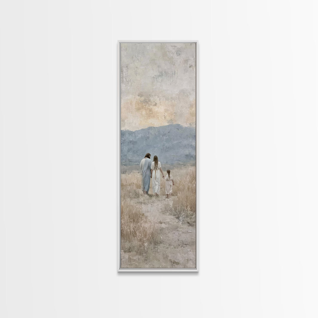 Fields Of Grace – Framed Canvas Print – Christian Art – Christian Painting – Christian Art Canvas – Skinny Art – Christian Christmas Art