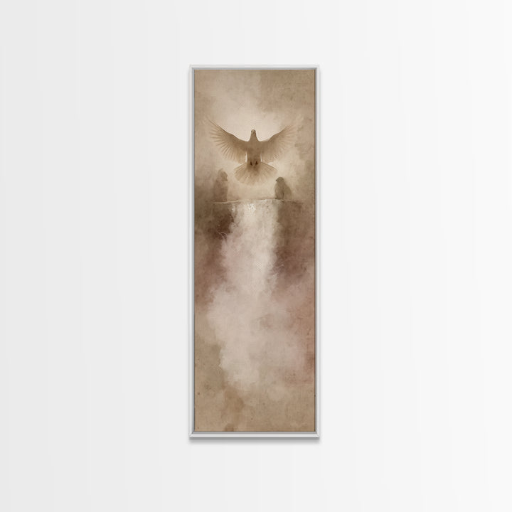 River Of Mercy – Framed Canvas Print – Christian Wall Art – Christian Art – Christian Painting – Tall Narrow Wall Art – Christian Art Canva