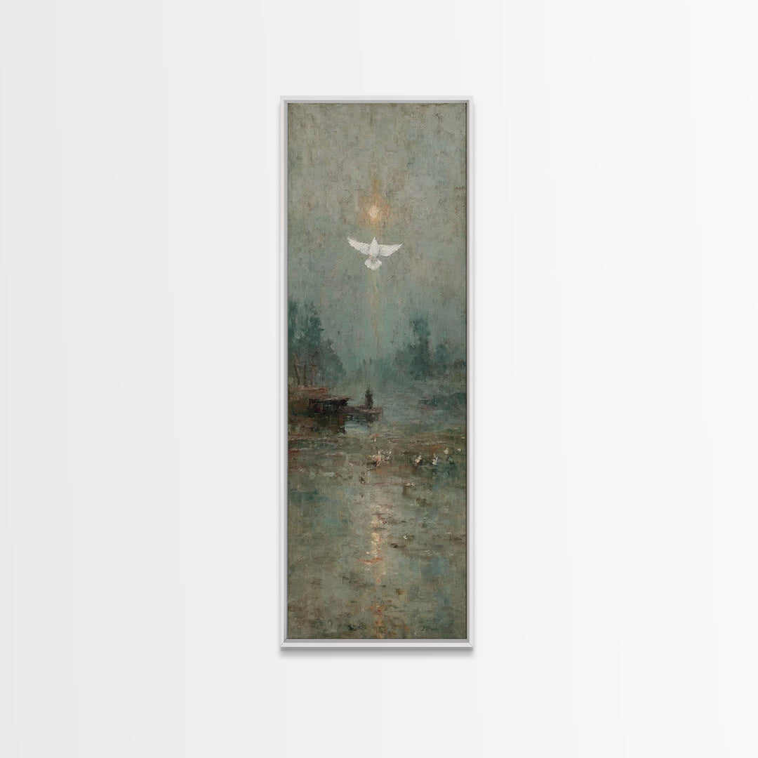 Glory Ascending – Framed Canvas Print – Christian Art Canvas – Christian Art – Christian Wall Art – Skinny Art – Christian Christmas Art