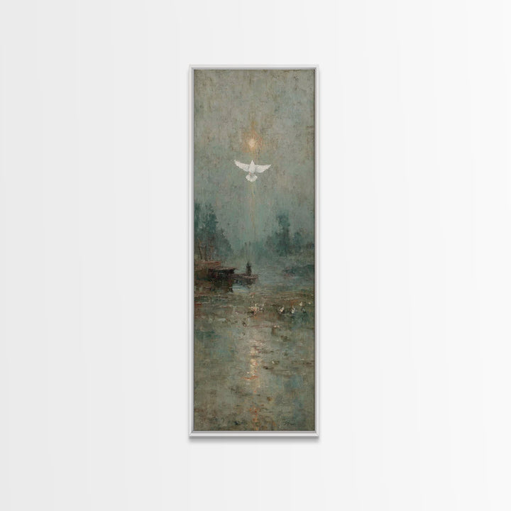 Glory Ascending – Framed Canvas Print – Christian Art Canvas – Christian Art – Christian Wall Art – Skinny Art – Christian Christmas Art