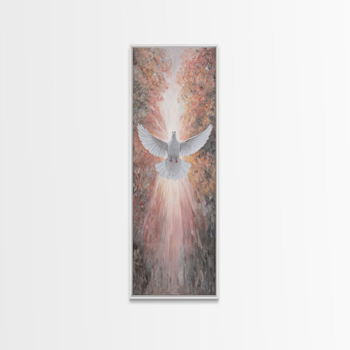 Autumn Spirit Rise – Framed Canvas Print – Christian Art Canvas – Christian Wall Art – Christian Art – Tall Skinny Art Print – Christian Pa