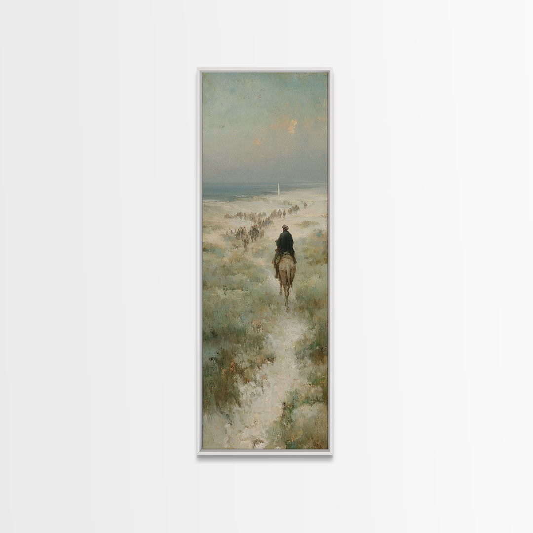 Emerging Caravan Light – Framed Canvas Print – Christian Art – Christmas Art – Christian Wall Art – Tall Skinny Art Print – Christian Chris