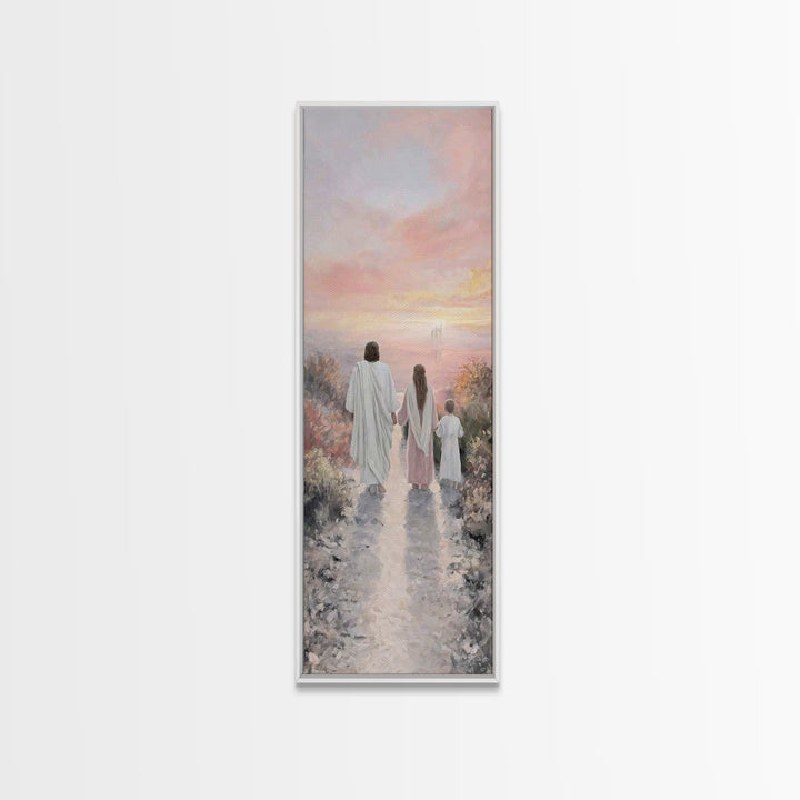 Path Of Heaven – Framed Canvas Print – Christian Art Canvas – Tall Narrow Wall Art – Christian Wall Art – Jesus Painting