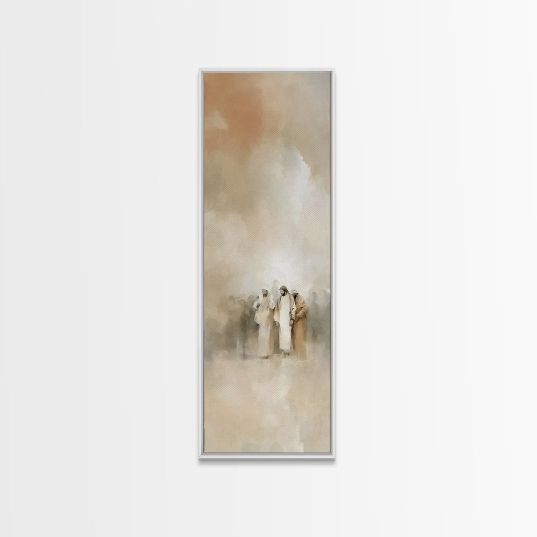Desert Gathering | Framed Canvas Print | Skinny Art | Christian Painting | Christian Art Canvas | Christian Christmas Art