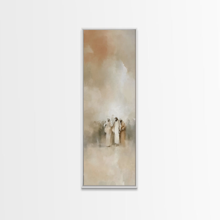 Desert Gathering | Framed Canvas Print | Skinny Art | Christian Painting | Christian Art Canvas | Christian Christmas Art