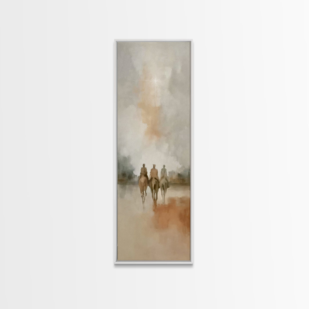 Starward Riders | Framed Canvas Print | Skinny Art | Christian Art Canvas | Christmas Art | Christian Wall Art