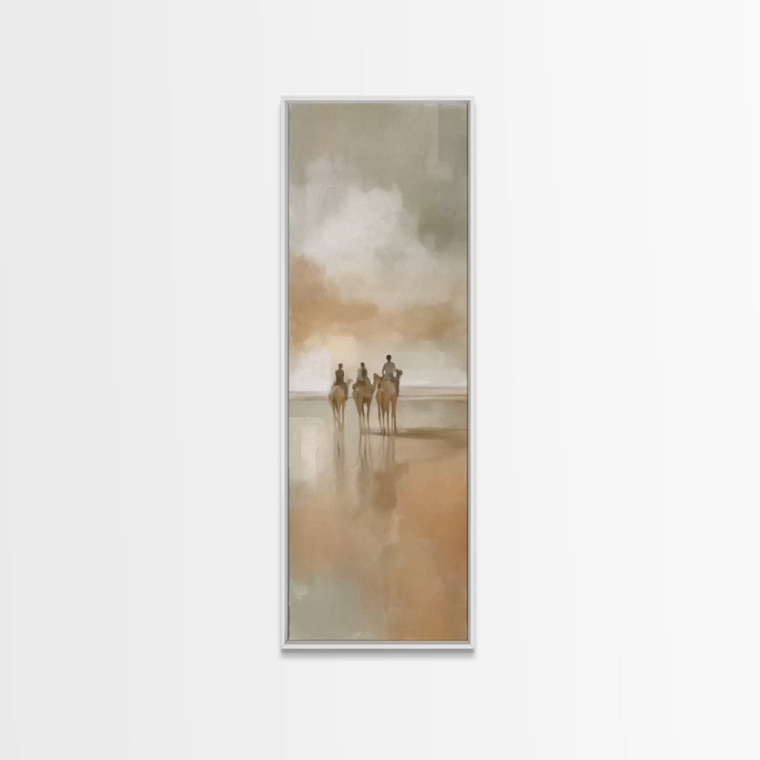 Holy Mist Journey – Framed Canvas Print – Christian Wall Art – Narrow Art – Christian Art Canvas – Christmas Art