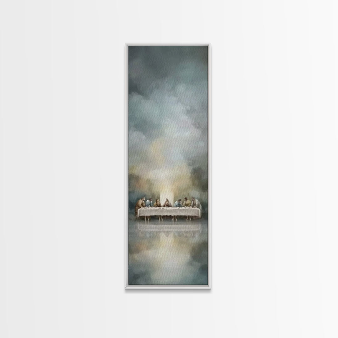Spirit On High – Framed Canvas Print – Christian Wall Art – Narrow Art – Minimalist Christian Art – Christian Art Canvas – Modern Christian