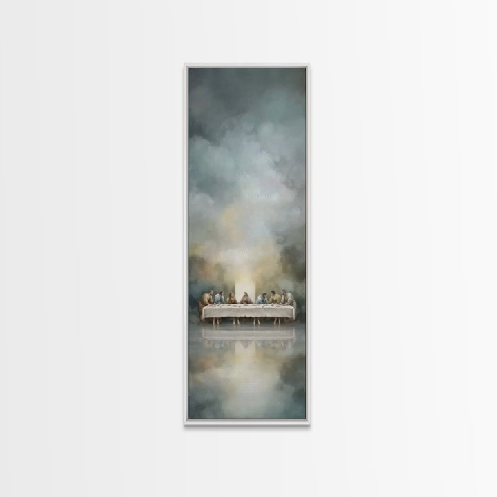 Spirit On High – Framed Canvas Print – Christian Wall Art – Narrow Art – Minimalist Christian Art – Christian Art Canvas – Modern Christian