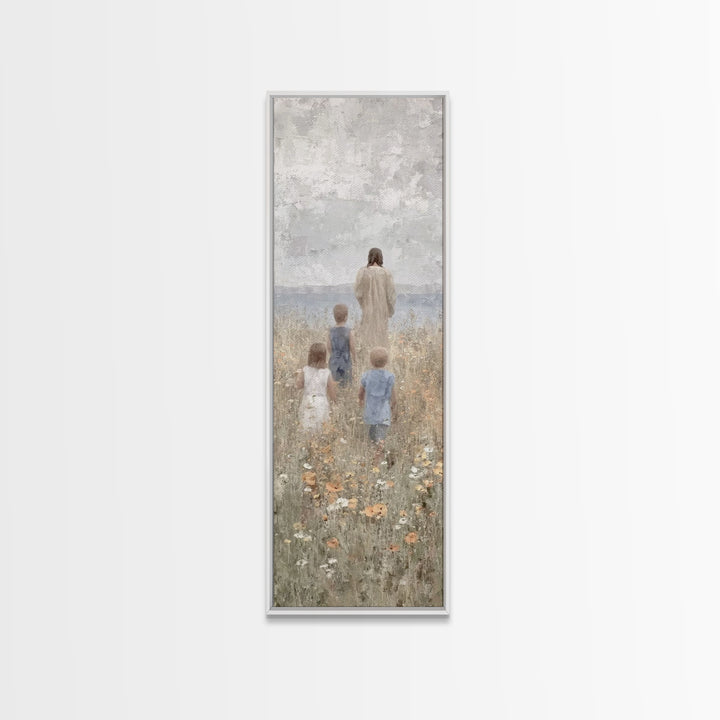 Twilight Of Hope – Framed Canvas Print – Skinny Art – Christian Wall Art – Christian Art Canvas – Jesus Painting – Vintage Christian Art –