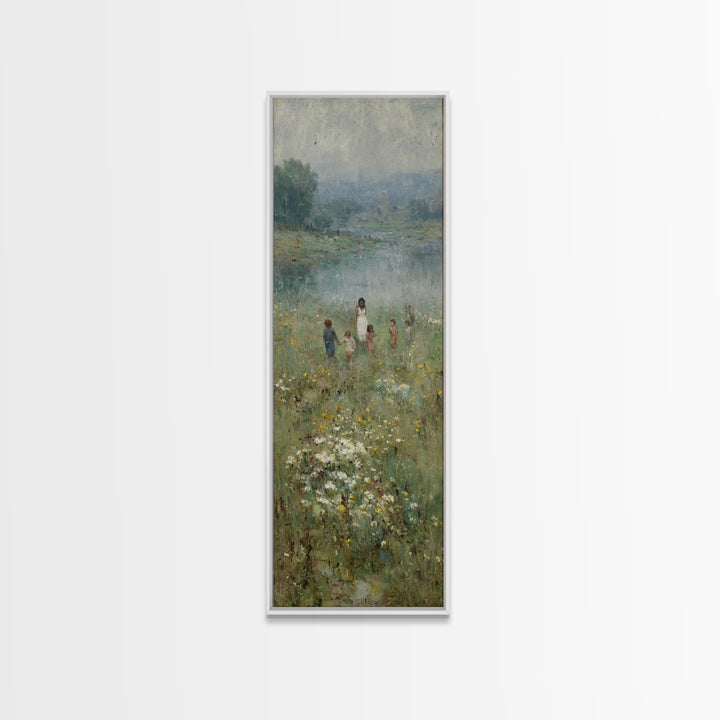 Riverlight Blessing – Framed Canvas Print – Skinny Art – Christian Wall Art – Jesus Painting – Christian Art Canvas – Subtle Christian Art