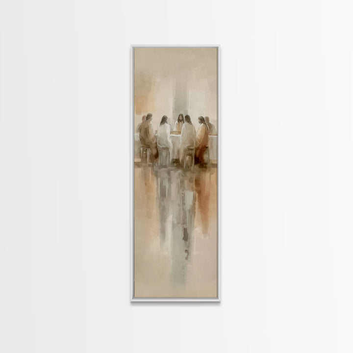 Upper Room Glory | Framed Canvas Print | Christian Wall Art | Christian Art Canvas | Jesus Painting | Tall Narrow Wall Art | Christian Gift