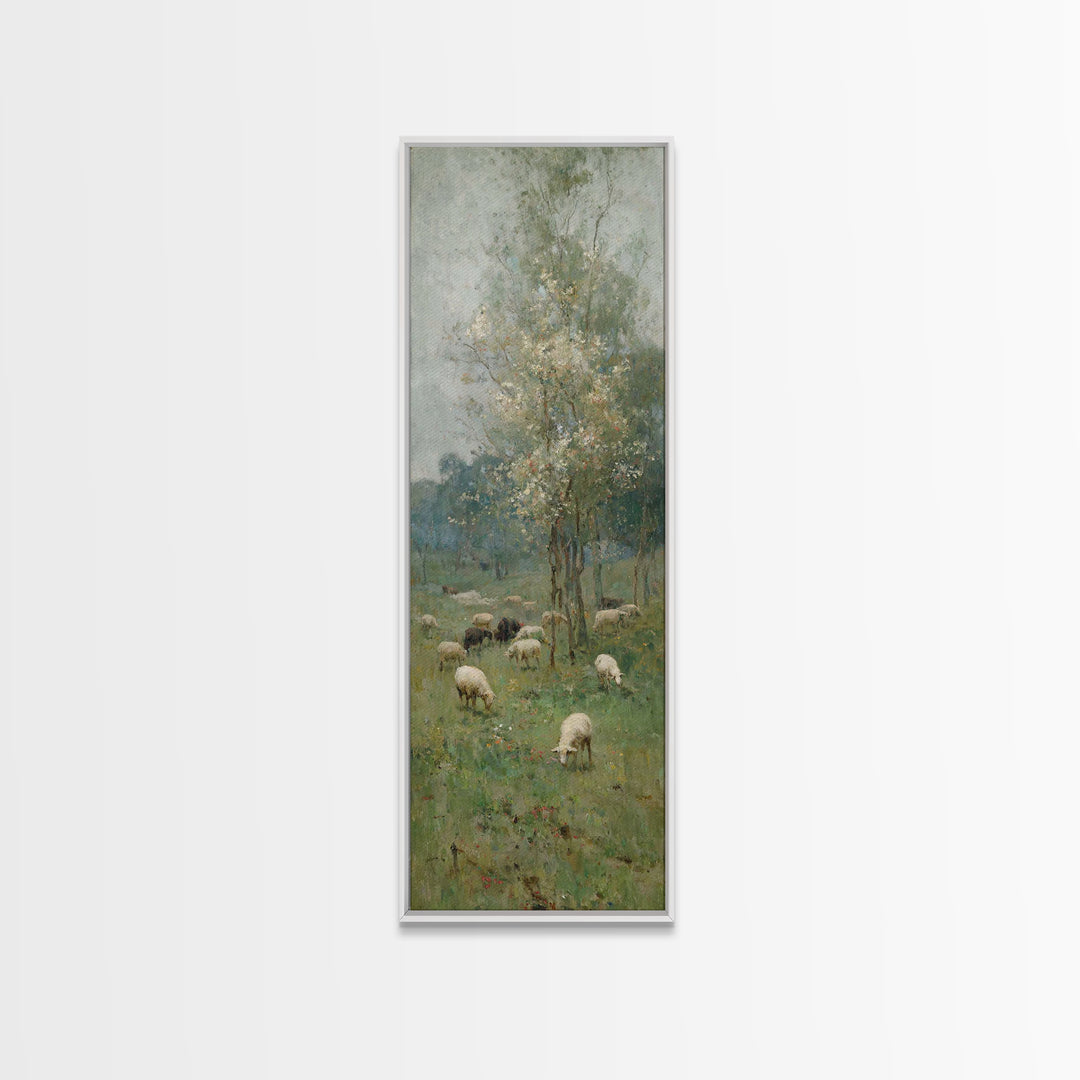 Roses Of Faith – Framed Canvas Print – Christian Art Canvas – Jesus Painting – Tall Skinny Art Print – Christian Wall Art – Christian Chris