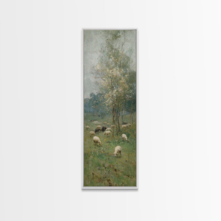 Roses Of Faith – Framed Canvas Print – Christian Art Canvas – Jesus Painting – Tall Skinny Art Print – Christian Wall Art – Christian Chris