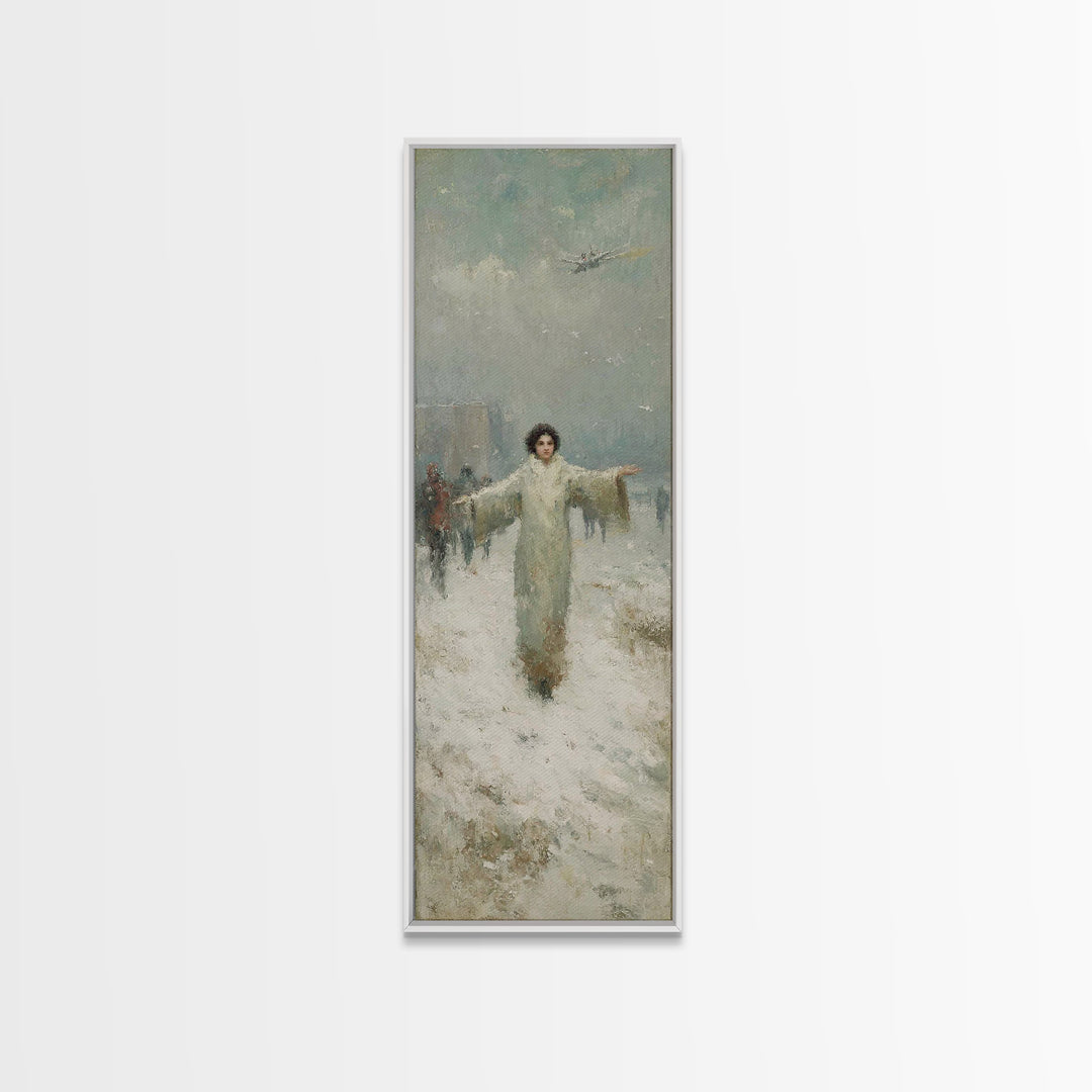 Dawn Of Shepherds – Framed Canvas Print – Christian Art Canvas – Tall Narrow Wall Art – Christian Wall Art – Jesus Painting – Christian Chr
