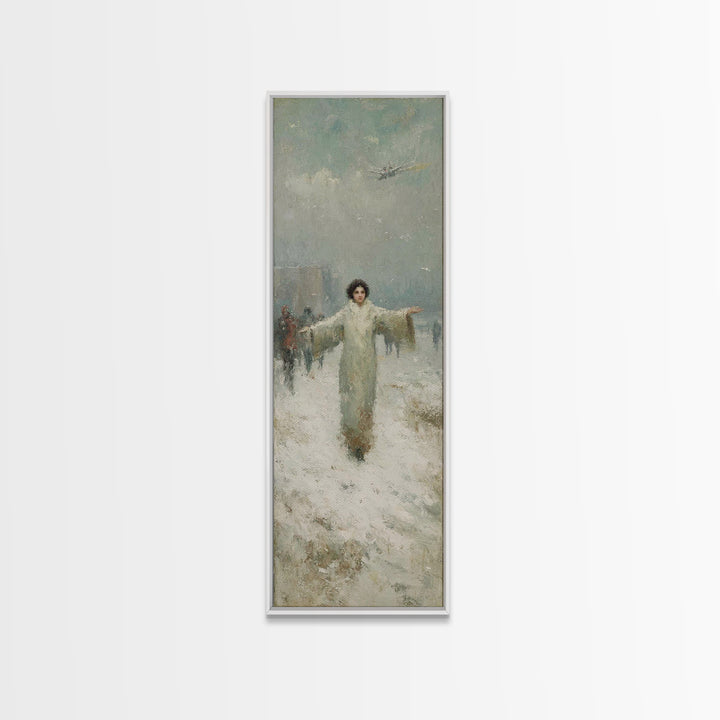 Dawn Of Shepherds – Framed Canvas Print – Christian Art Canvas – Tall Narrow Wall Art – Christian Wall Art – Jesus Painting – Christian Chr