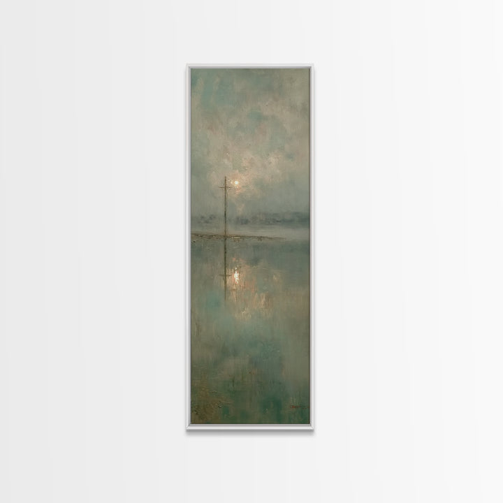Calm Of Redemption – Framed Canvas Print – Christian Art Canvas – Christian Wall Art – Tall Narrow Wall Art – Christian Art – Christmas Art