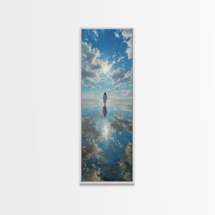 Path Of Glory – Framed Canvas Print – Tall Skinny Art Print – Jesus Painting – Christian Art Work – Large Christian Art