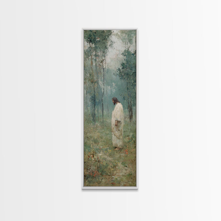 Celestial Horizon Path | Framed Canvas Print | Tall Narrow Wall Art | Christian Art | Christian Painting | Modern Christian Art | Christian