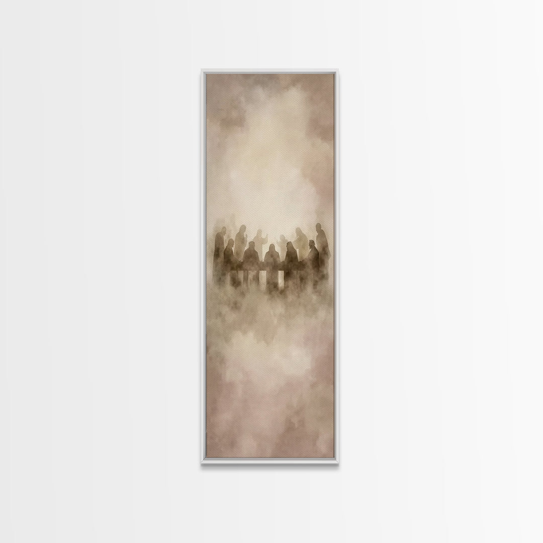 Clouds Of Communion – Framed Canvas Print – Narrow Art – Christian Wall Art – Christian Art Canvas – Jesus Painting – Christian Christmas A