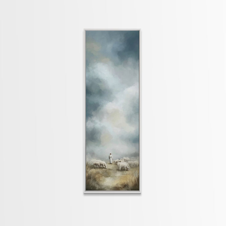 Field Of Mercy – Framed Canvas Print – Narrow Art – Christian Art Canvas – Christian Wall Art – Christian Painting – Christian Christmas Ar