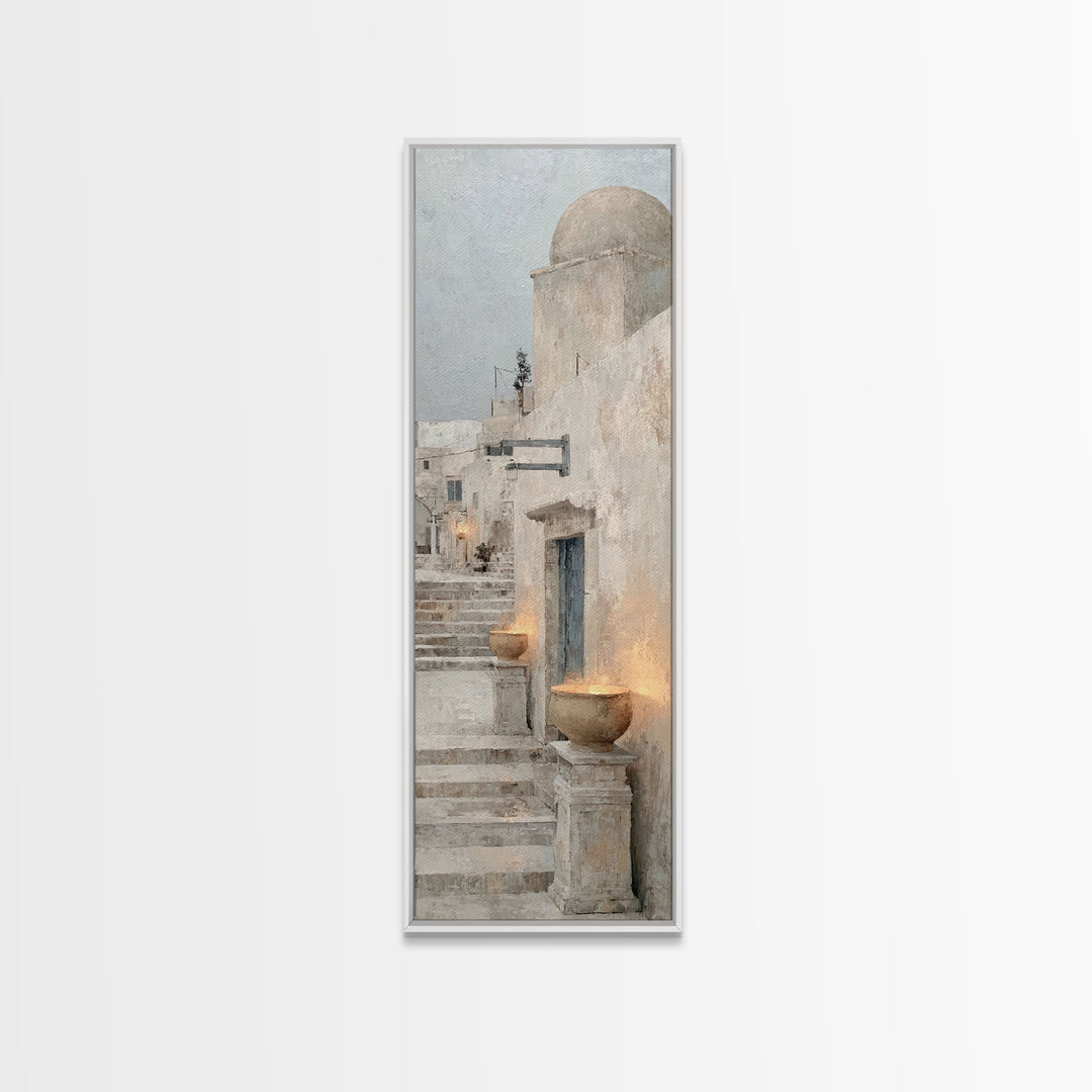 Sacred Steps – Framed Canvas Print – Narrow Art – Christian Art Canvas – Modern Christian Art – Christian Wall Art – Christian Decor