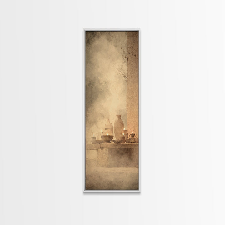 Midnight Passage – Framed Canvas Print – Tall Narrow Wall Art – Christian Art – Moody Christian Art – Christian Wall Art – Christmas Art