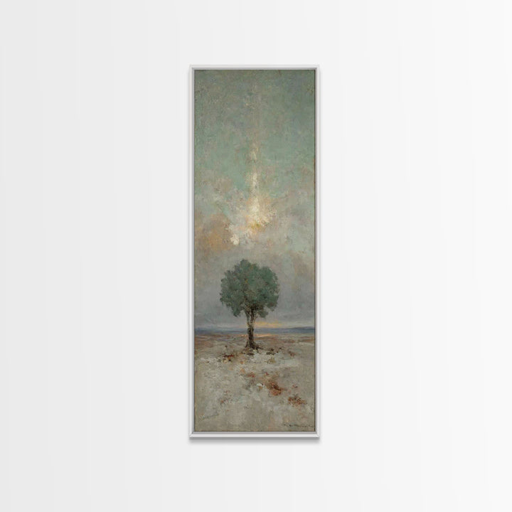 Tree Of Mercy – Framed Canvas Print – Christian Wall Art – Skinny Art – Christian Art Canvas – Christian Decoration – Christmas Art