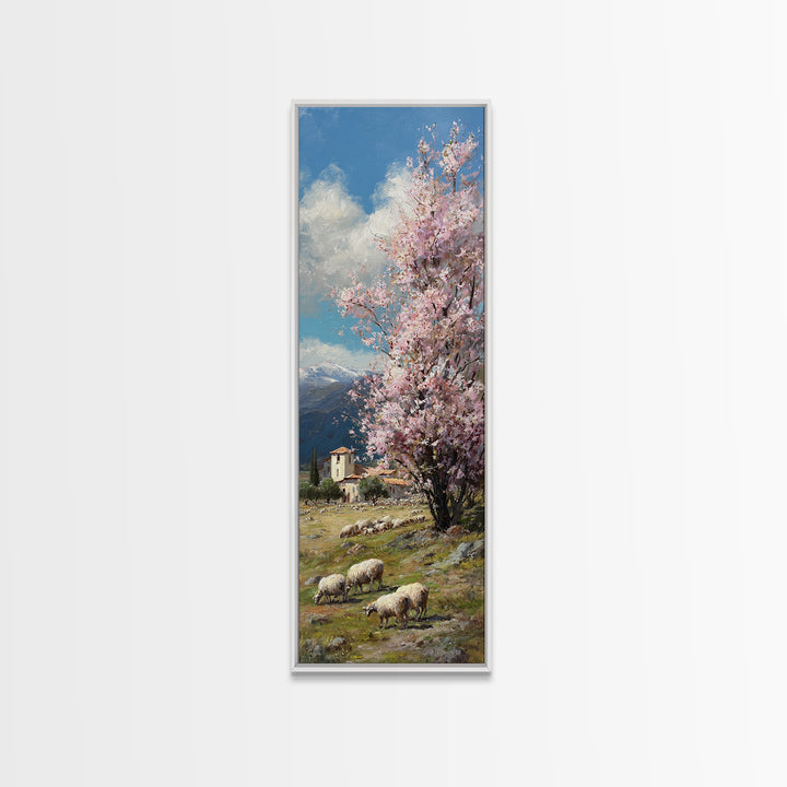 Tree Of Hope – Framed Canvas Print – Jesus Painting – Christian Wall Art – Tall Narrow Wall Art – Christian Art Canvas