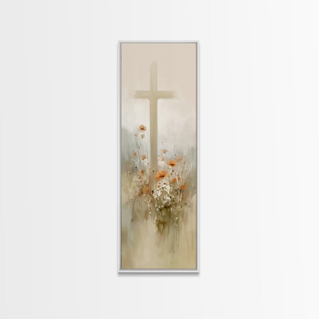 Fields Of Renewal | Framed Canvas Print | Tall Skinny Art Print | Christian Art Canvas | Christian Gift Ideas | Christmas Art | Christian W