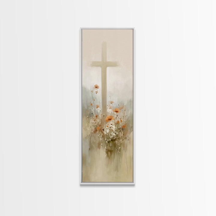 Fields Of Renewal | Framed Canvas Print | Tall Skinny Art Print | Christian Art Canvas | Christian Gift Ideas | Christmas Art | Christian W
