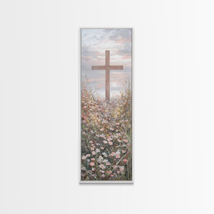 Garden Of Promise – Framed Canvas Print – Tall Narrow Wall Art – Christian Art Canvas – Christian Wall Art – Christian Art Print – Christia
