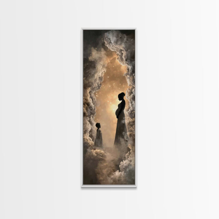 Divine Expectation, Framed Canvas Print, Skinny Art, Christian Art Canvas, Christian Wall Art, Christian Art Painting, Christian Christmas