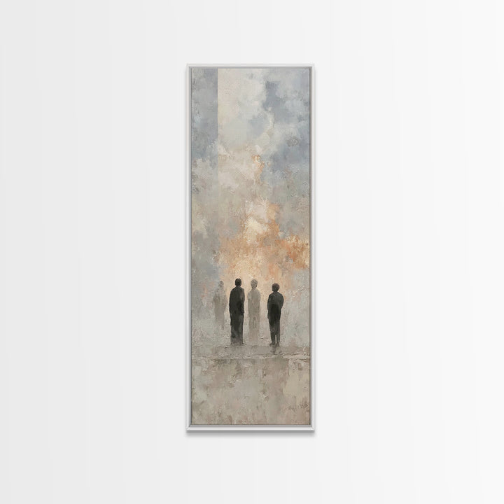 Clouds Of Witness, Framed Canvas Print, Tall Skinny Art Print, Christian Art Canvas, Christian Art Work, Christian Wall Art, Abstract Chris