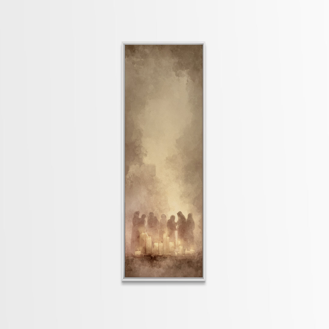 Blessed Fellowship | Framed Canvas Print | Christian Wall Art | Christian Art Work | Christmas Canvas Wall Art | Skinny Art
